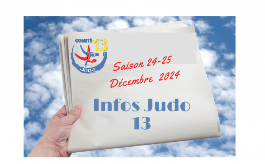 INFOS JUDO 13- DECEMBRE 2024